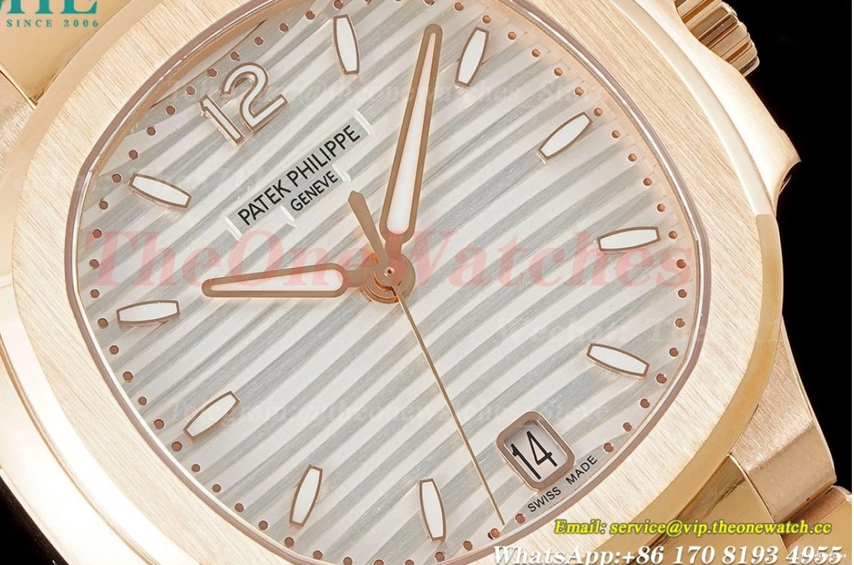 RG 324SC 35mm RG White Textured 7118 Dial PPF Nautilus 0402